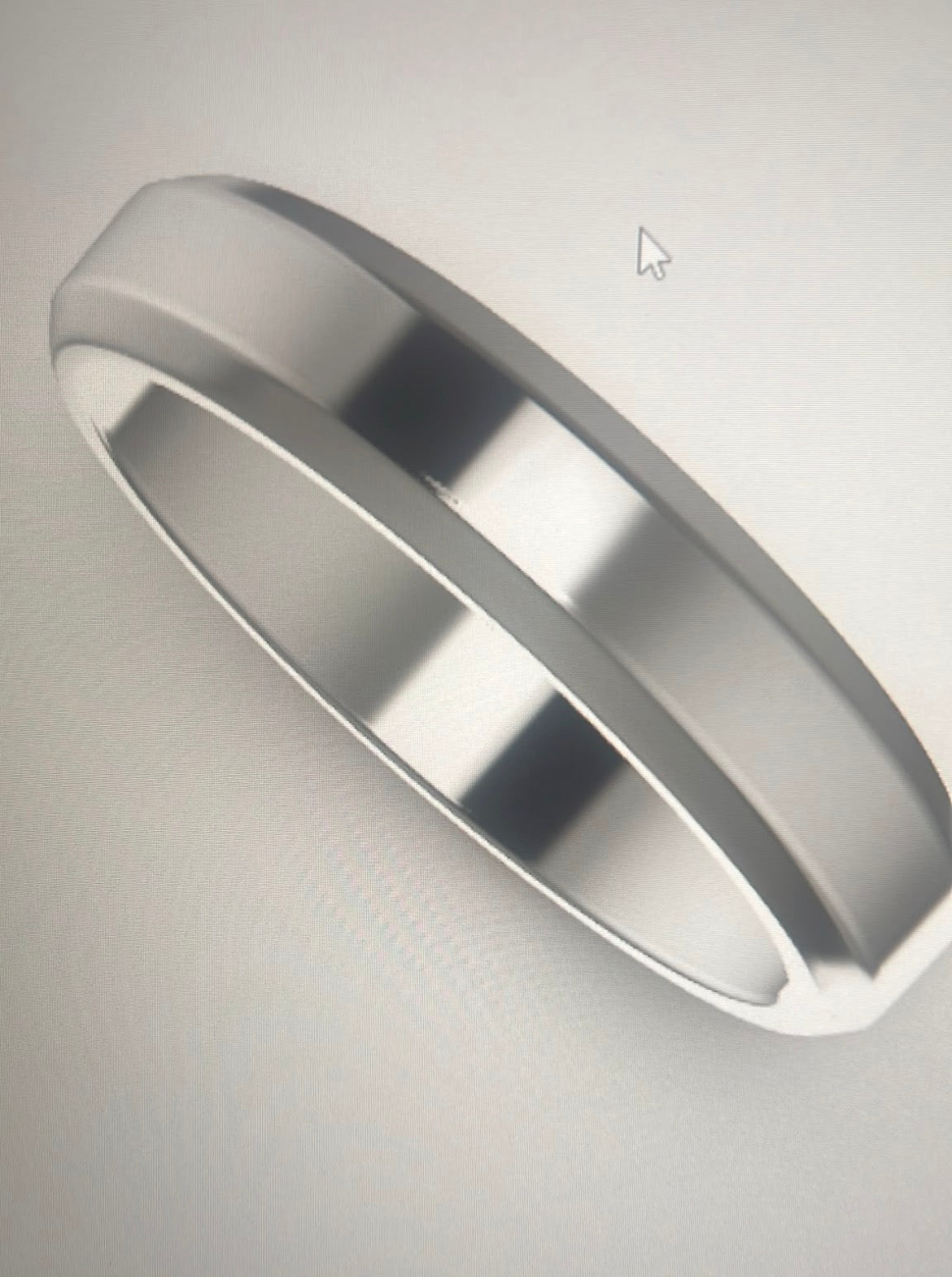 Platinum wedding band for him