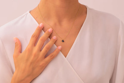 Safir Çiçek Kolye (146)