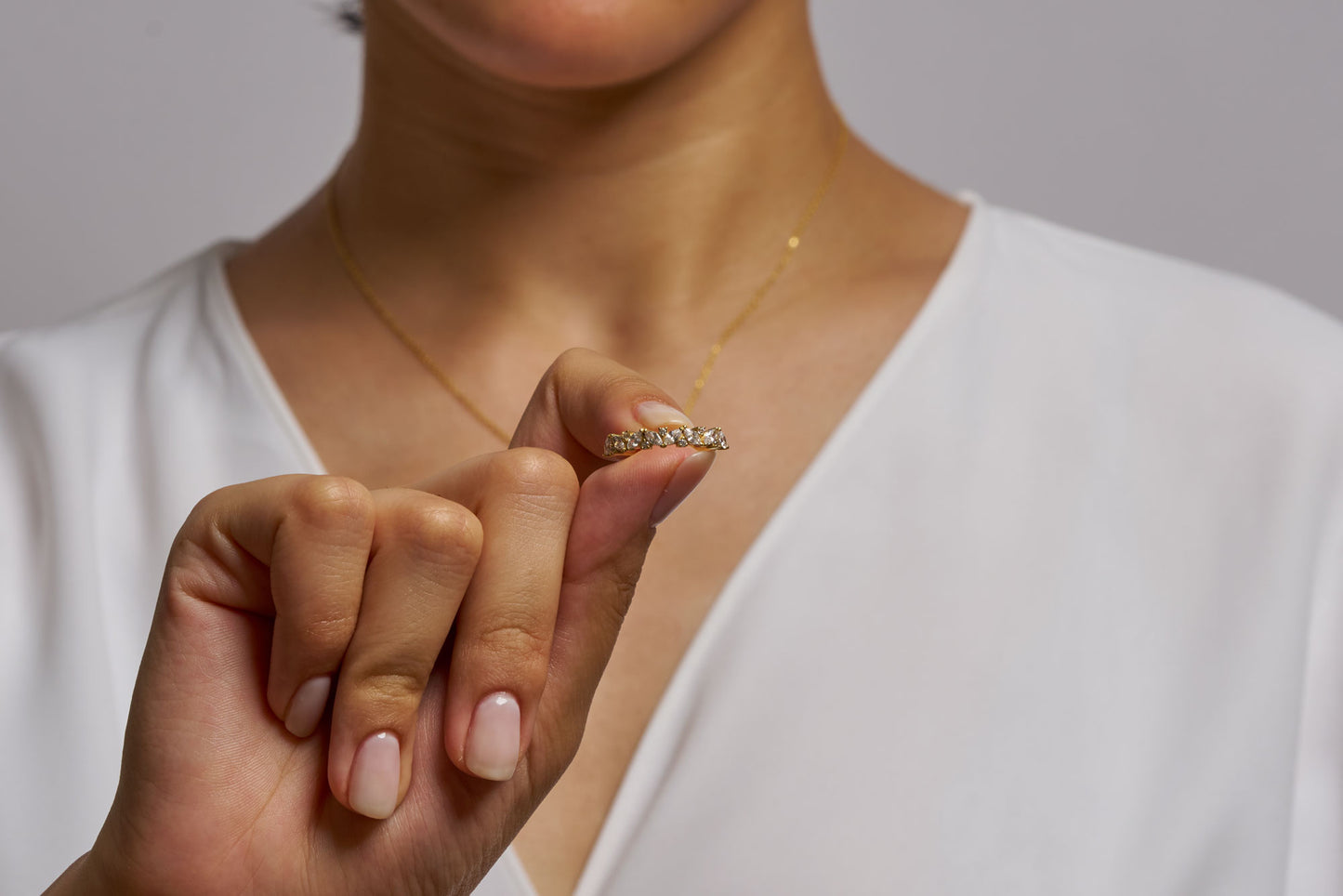 Marquise Diamond cut moissanite Cluster Ring – 14K Gold Statement Band, Elegant Multi-Stone Anniversary Ring, Unique Vintage-Inspired Jewelr